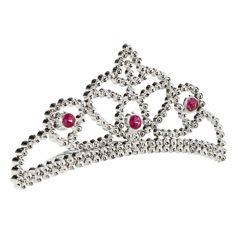 Serre-tête couronne princesse argenté