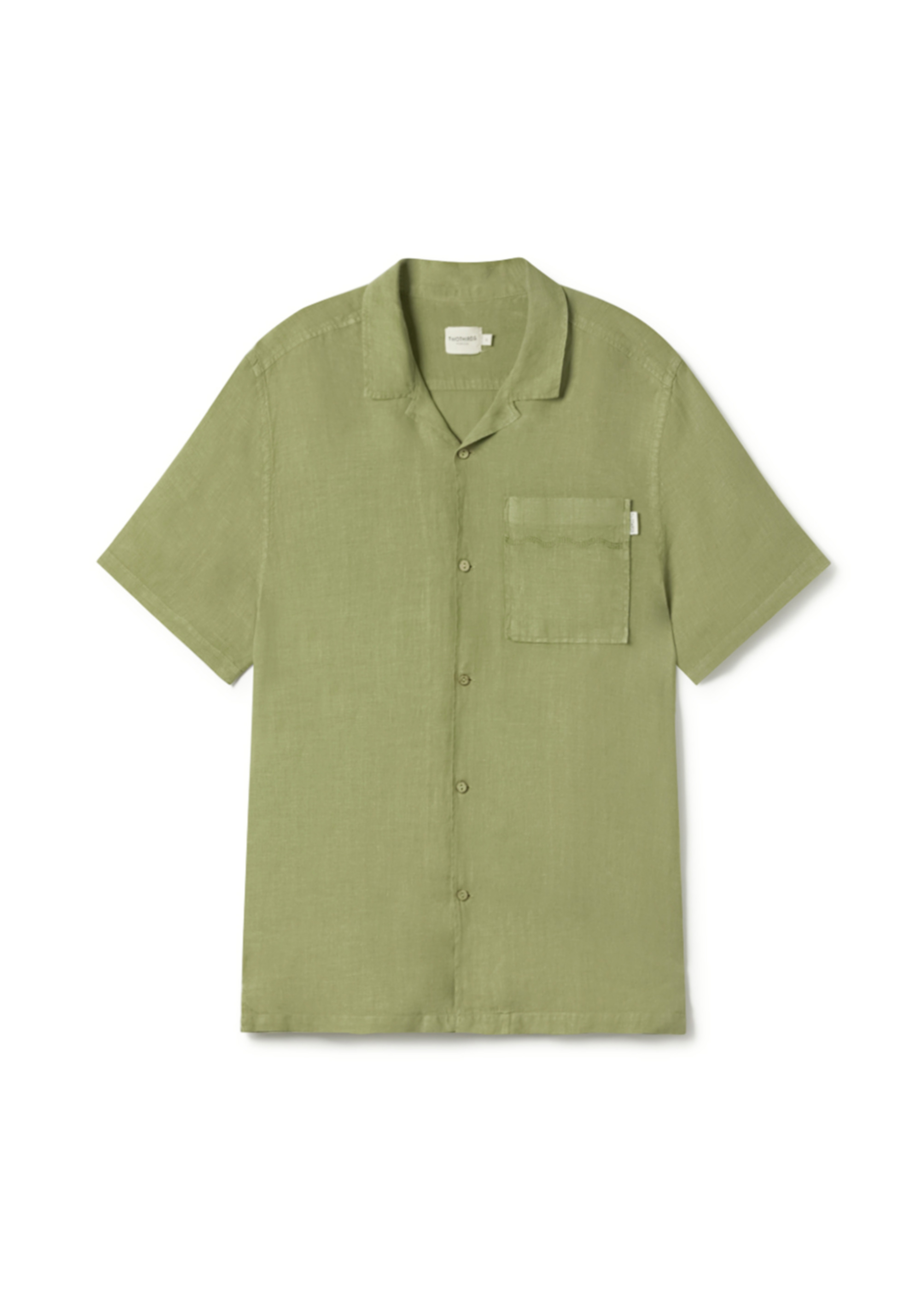 Twothirds Leinenhemd Olorua Sage Green