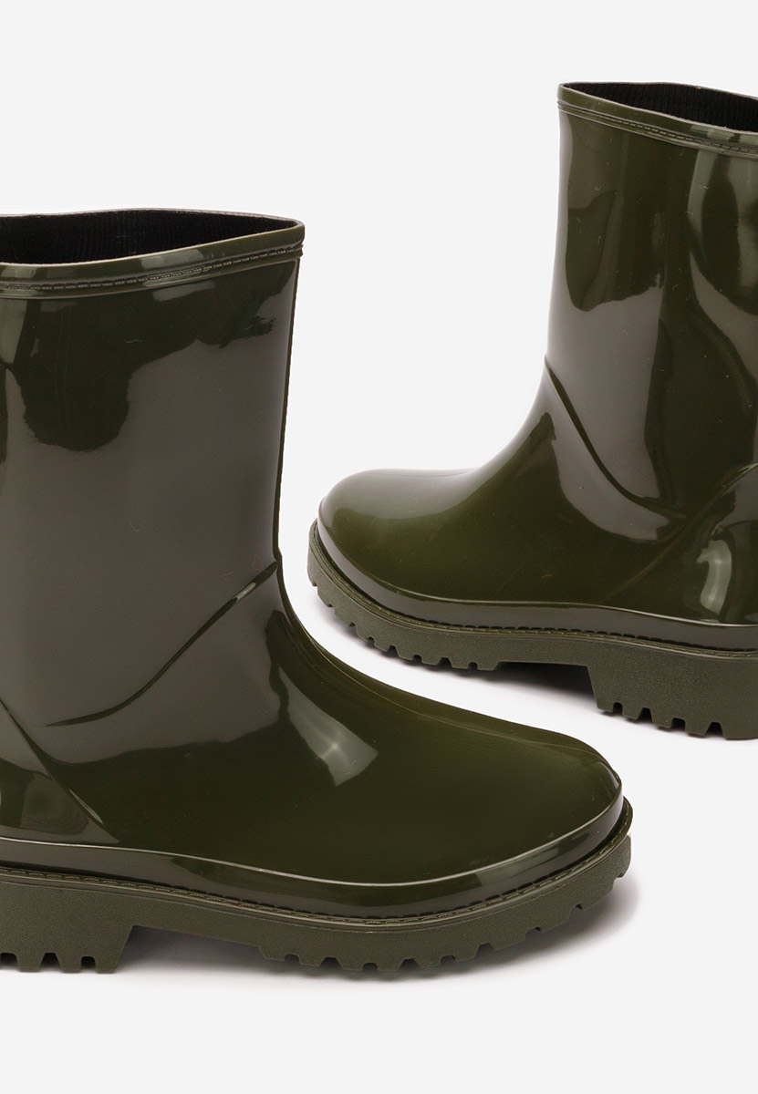 Bottes en caoutchouc vert Jalena