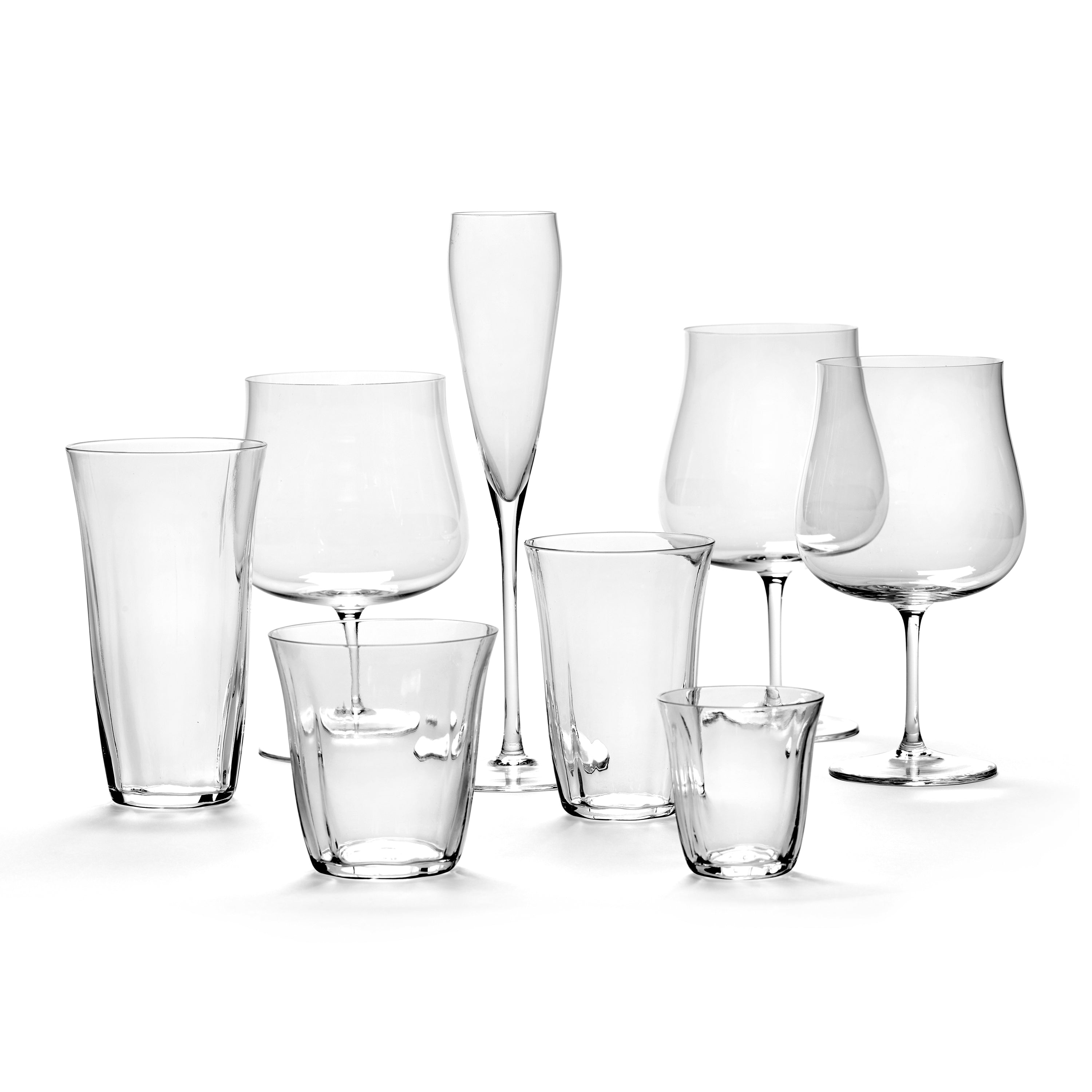 SERAX - Sergio Herman - Silhouette Waterglas - Set van 4