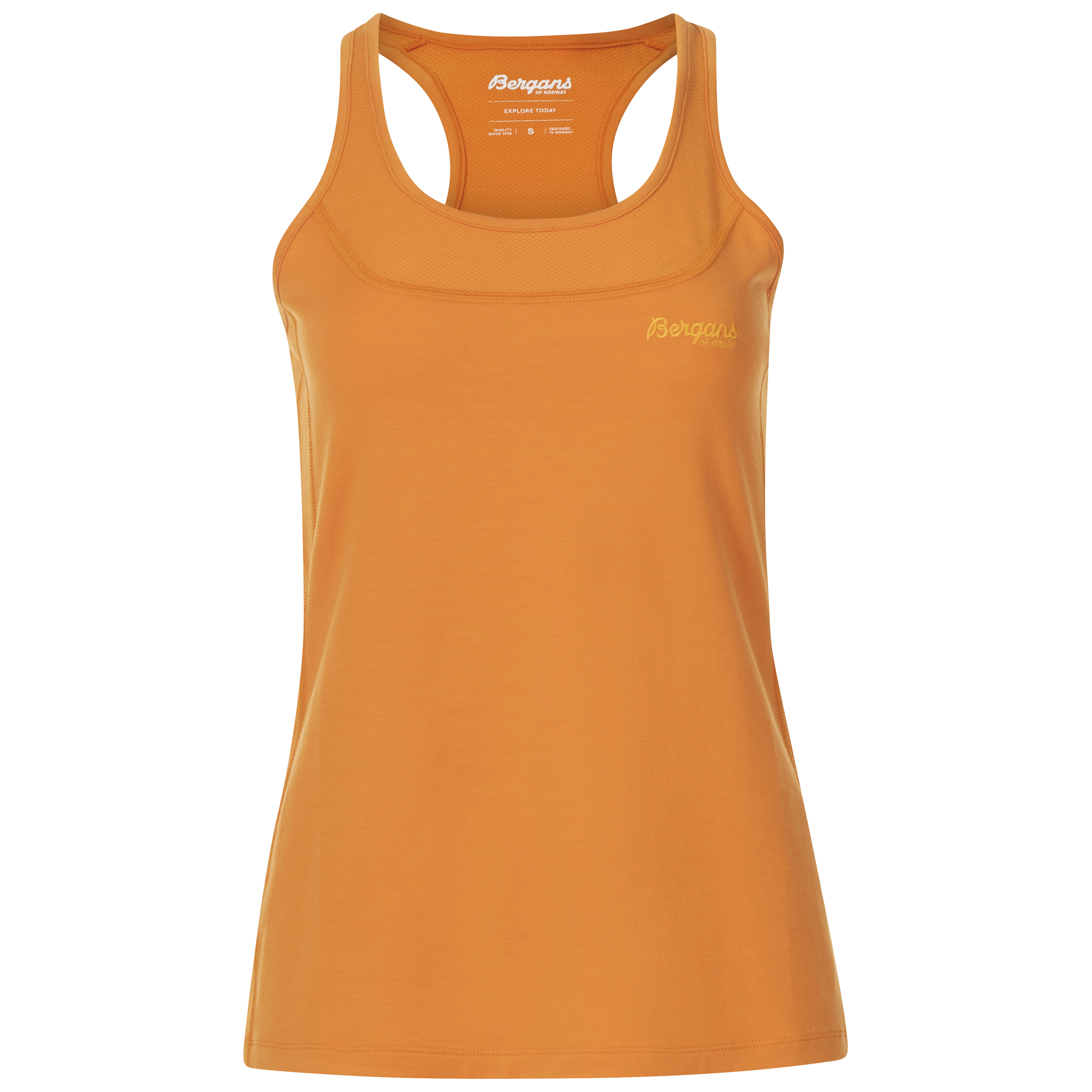 Cecilie Active Wool Singlet Dame Cloudberry Yellow/Lush Yellow