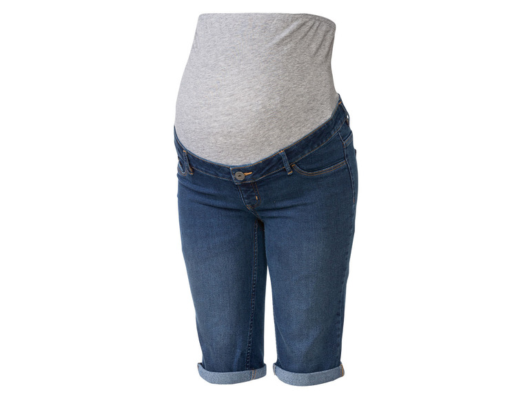 Dames zwangerschaps jeansshorts