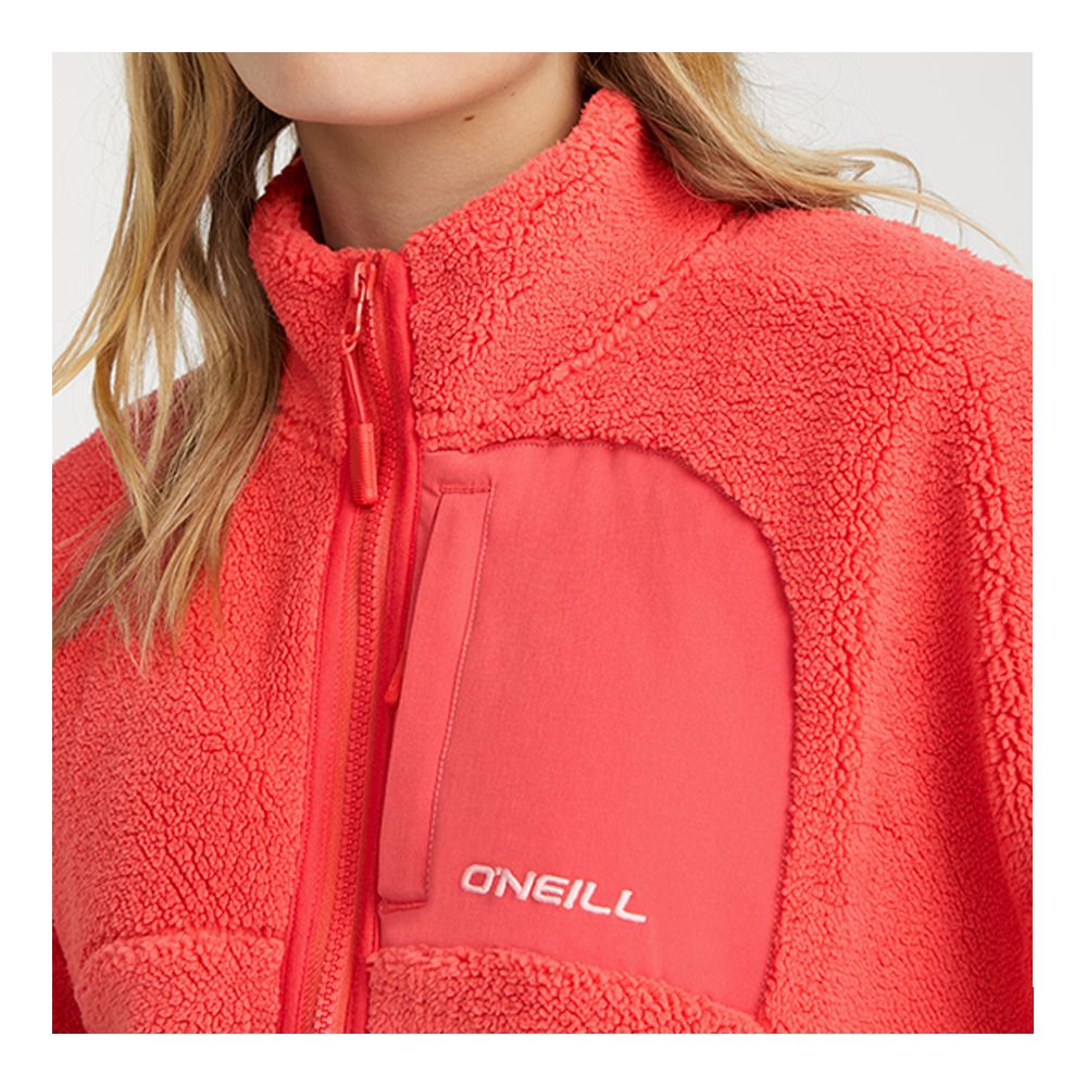 O'Neill CLOUDREST HIGH PILE - Polaire Femme red orcher