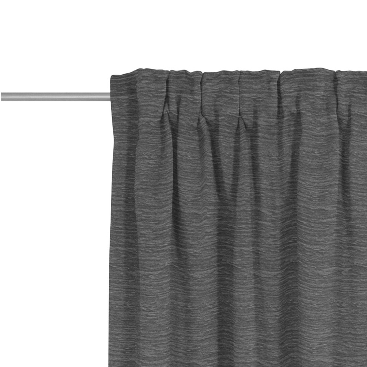 Thermochenille-Vorhang - anthrazit - 135x245 cm