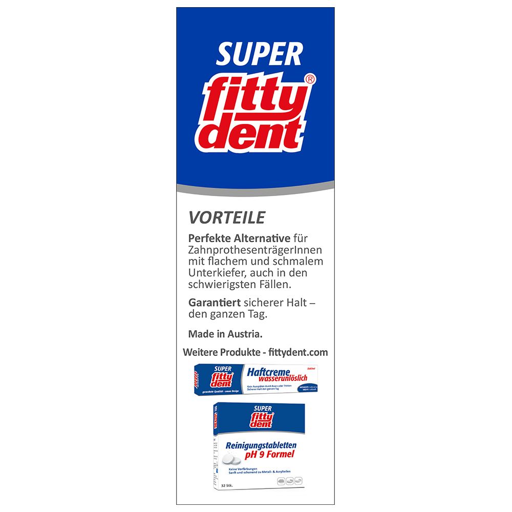fittydent super Hafteinlagen comfort