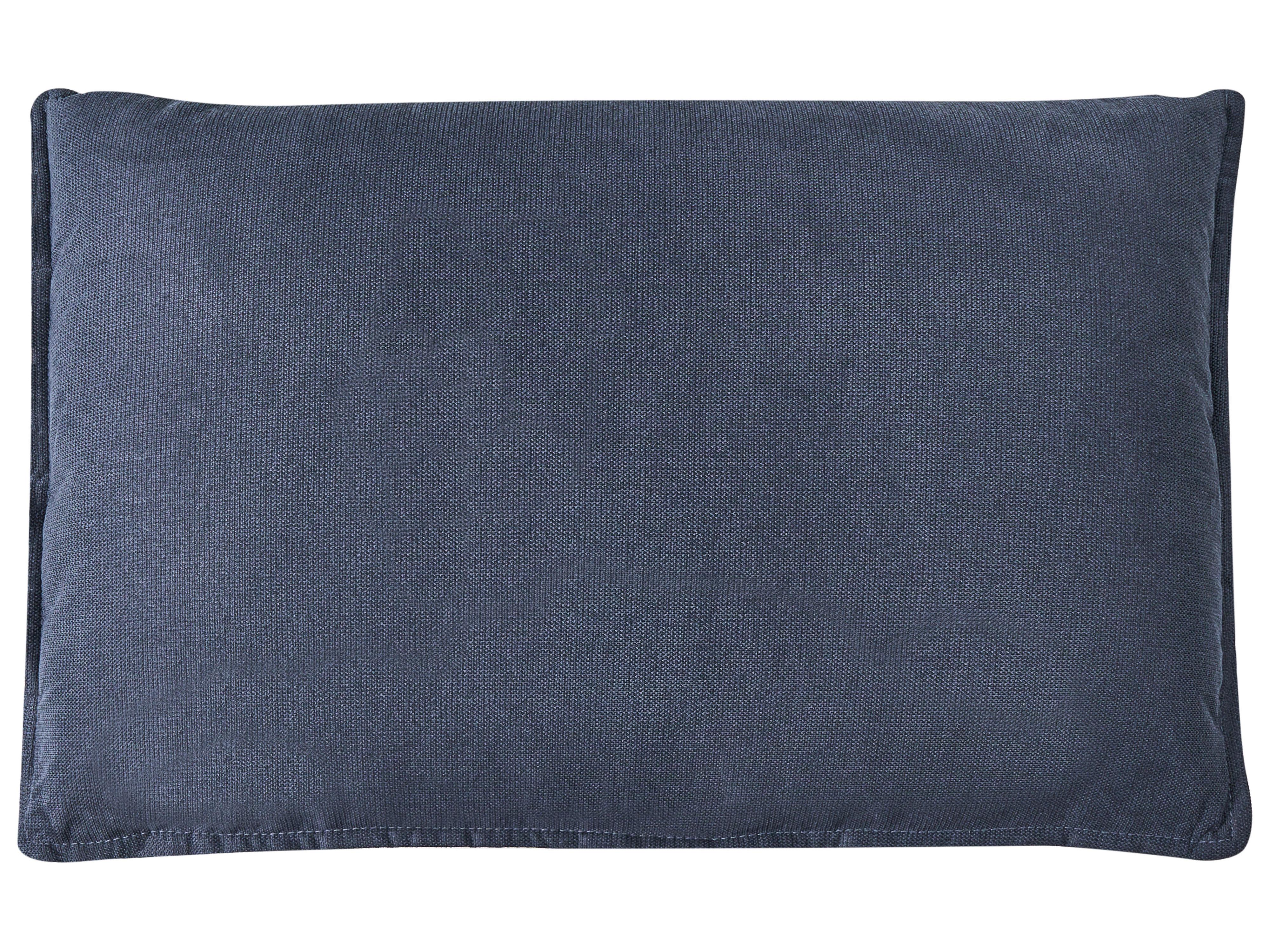 Bank 3-zits KUNES Stof Donkerblauw