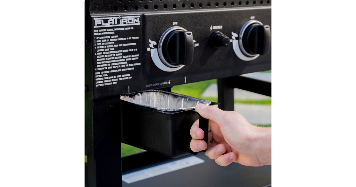 Char-Griller3-Burner Flat Iron Gas Griddle barbecue  (Zwart)