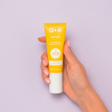 Q+A Peptide SPF 50 Anti-Ageing Daily Sunscreen