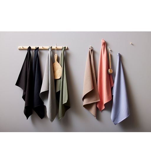 Bastian Diamond Viskestykke, Sort, 50x70 cm