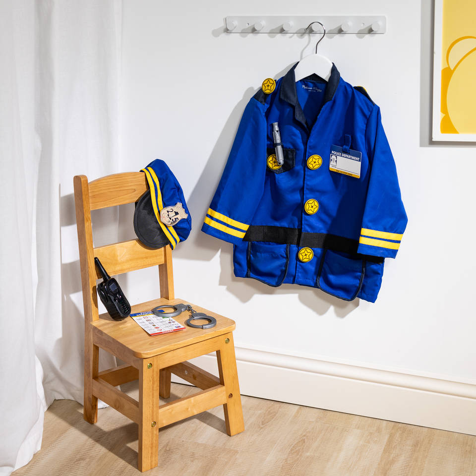 Melissa & Doug verkleedset politie inclusief walkietalkie met geluid