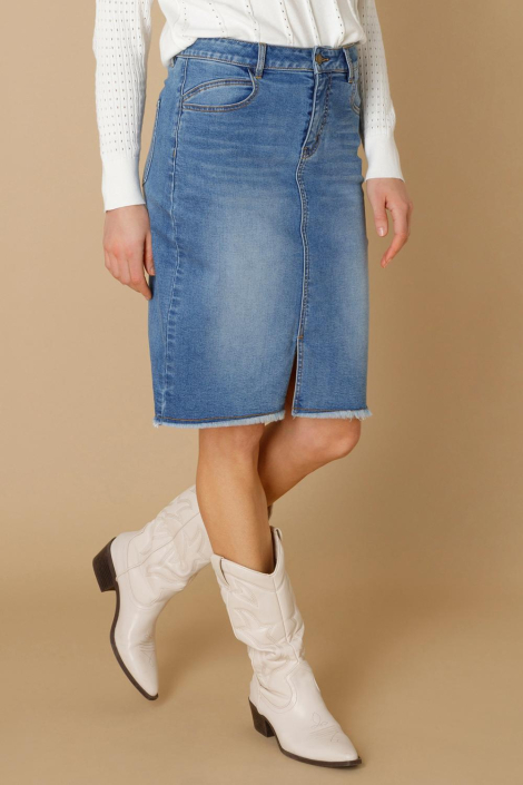 Ivy Beau blauwe dames rok