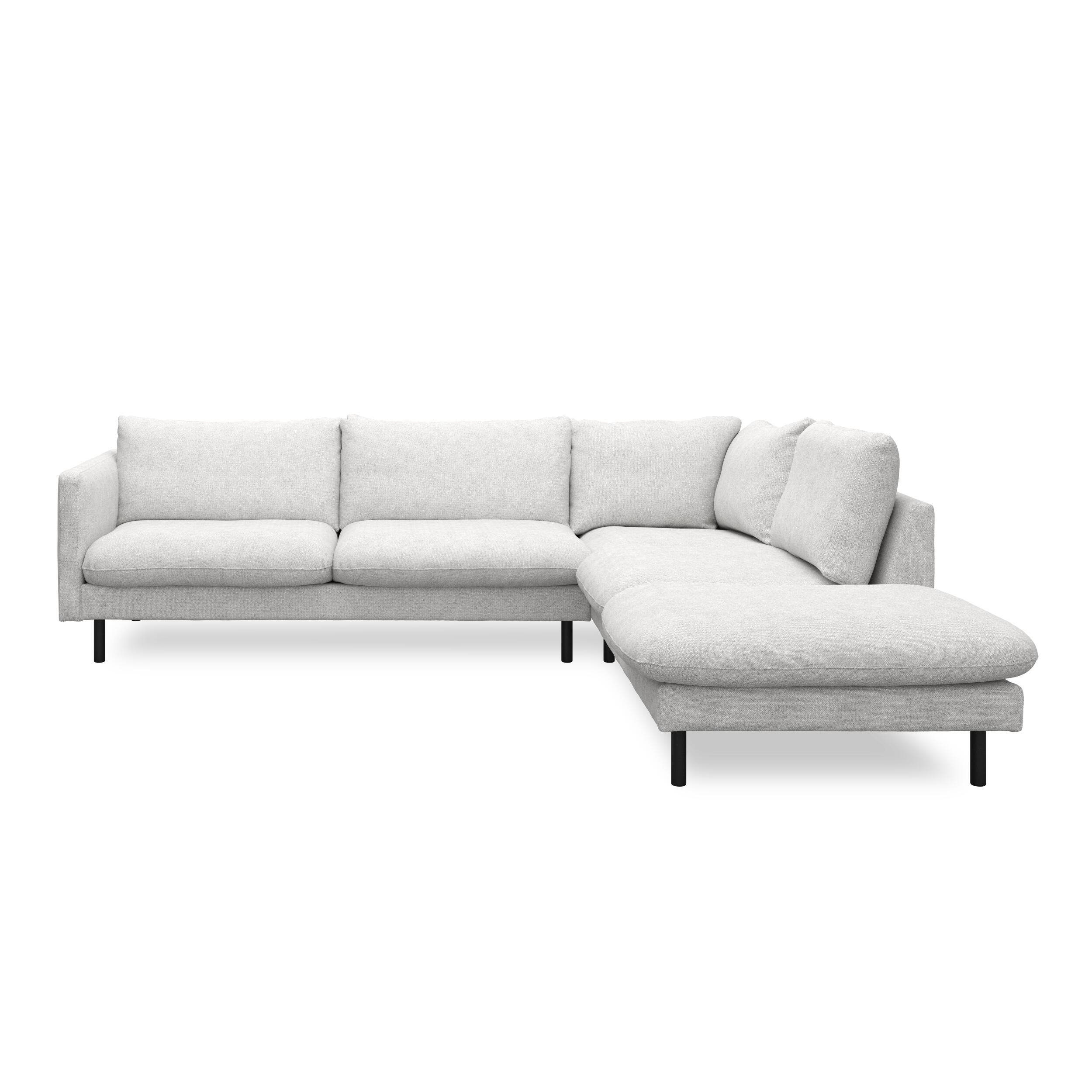 Bjorn højrevendt sofa med pufafslutning