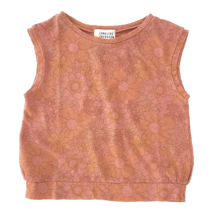 Longlivethequeen Top Fleuri | Vieux Rose