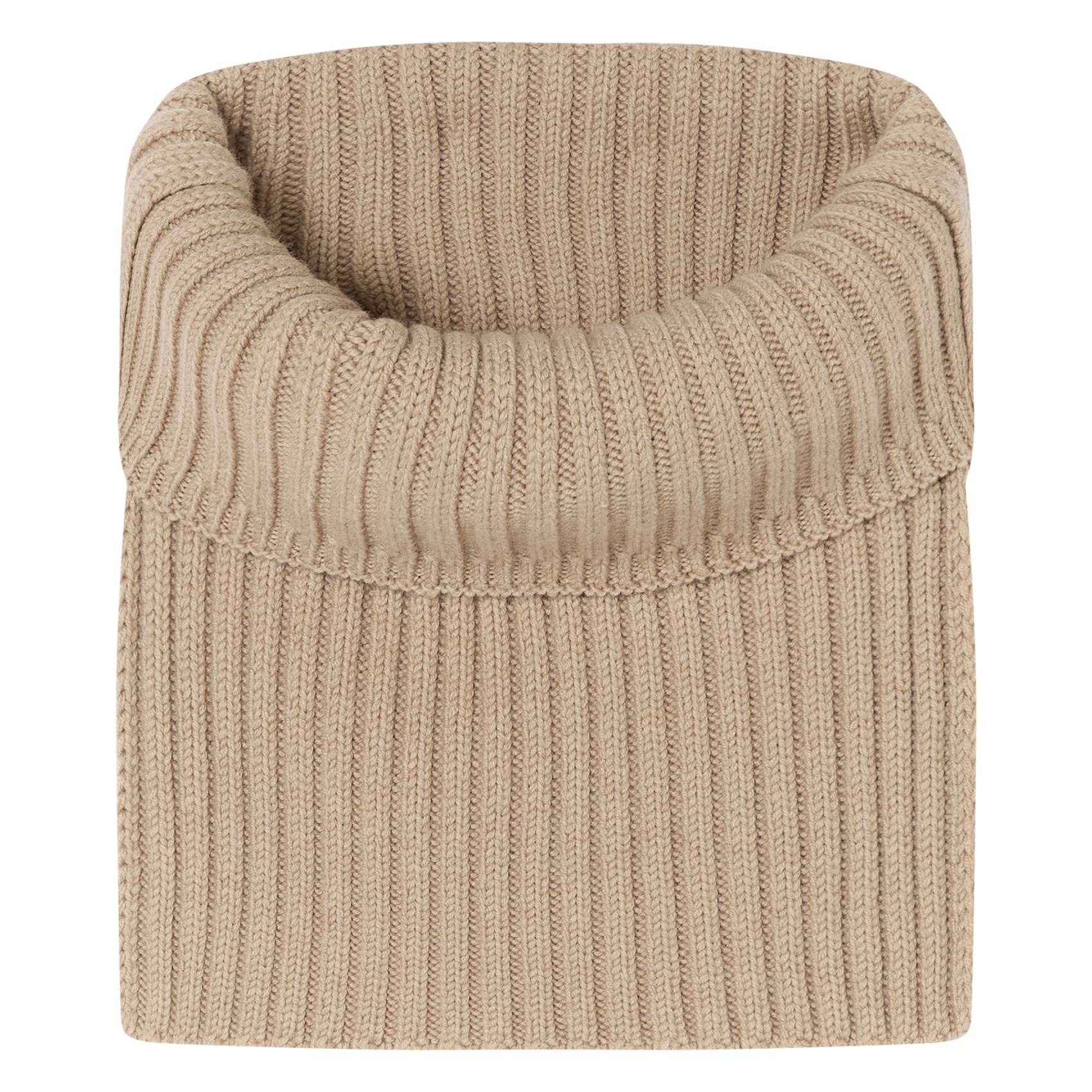 AMORE - Col montant en laine | Beige