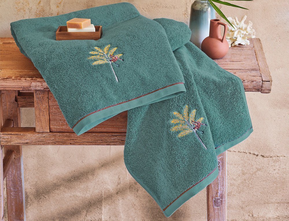 Serviette de bain-Sous un palmier