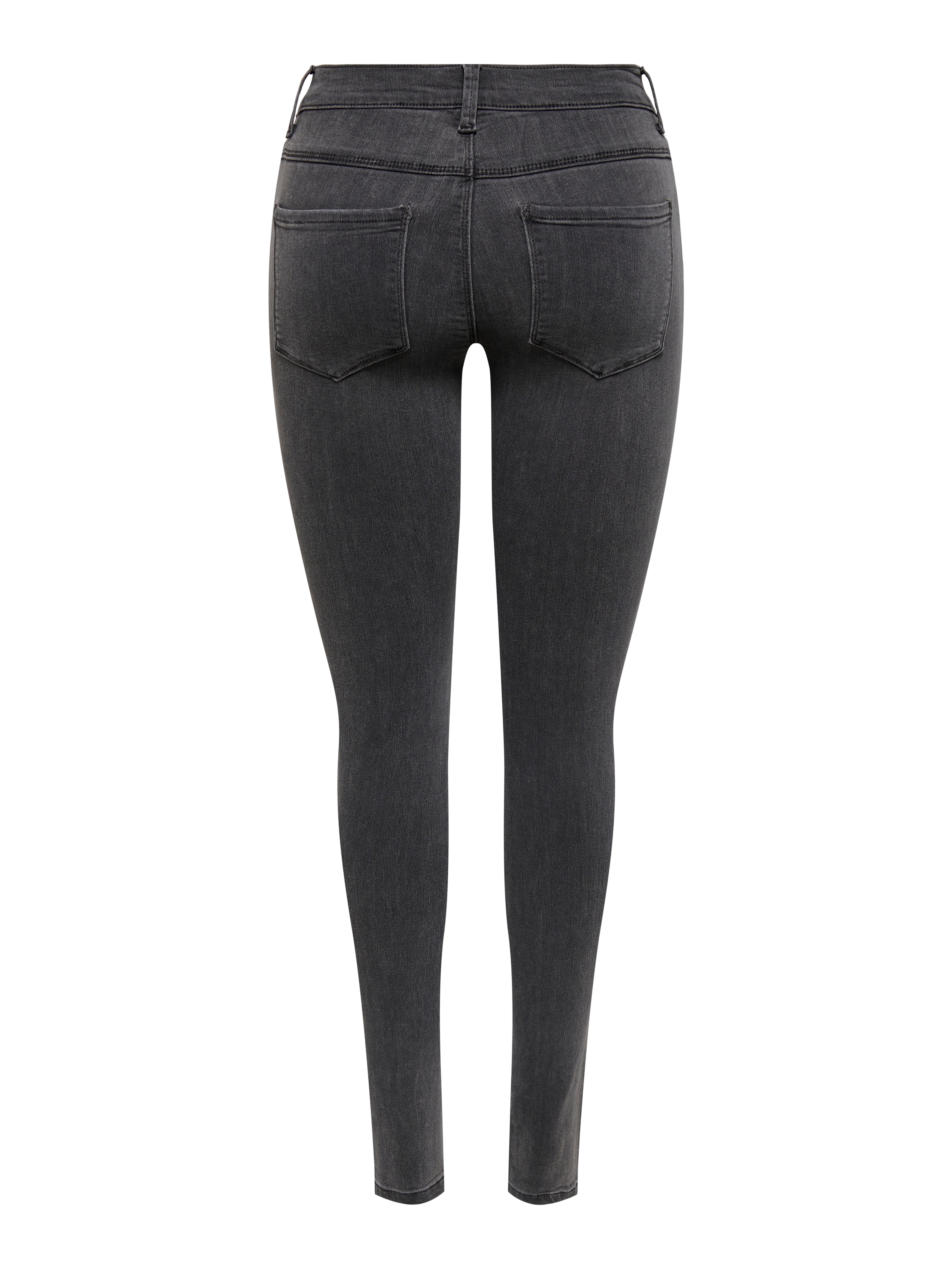 ONLRAIN Mittlere Taille Skinny Fit Jeans Dark Grey Denim