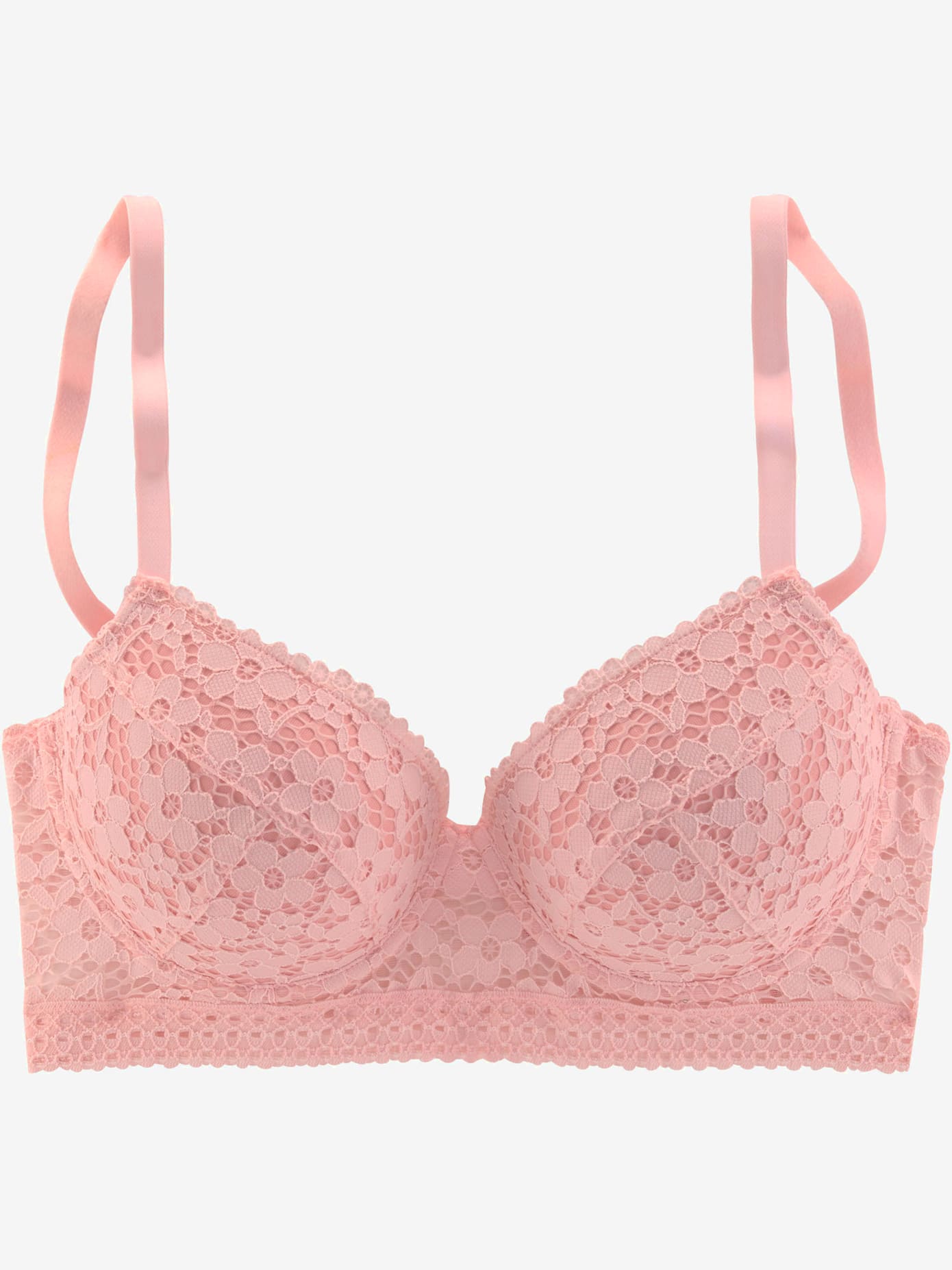 Soutien-gorge à coques tendance, dentelle florale