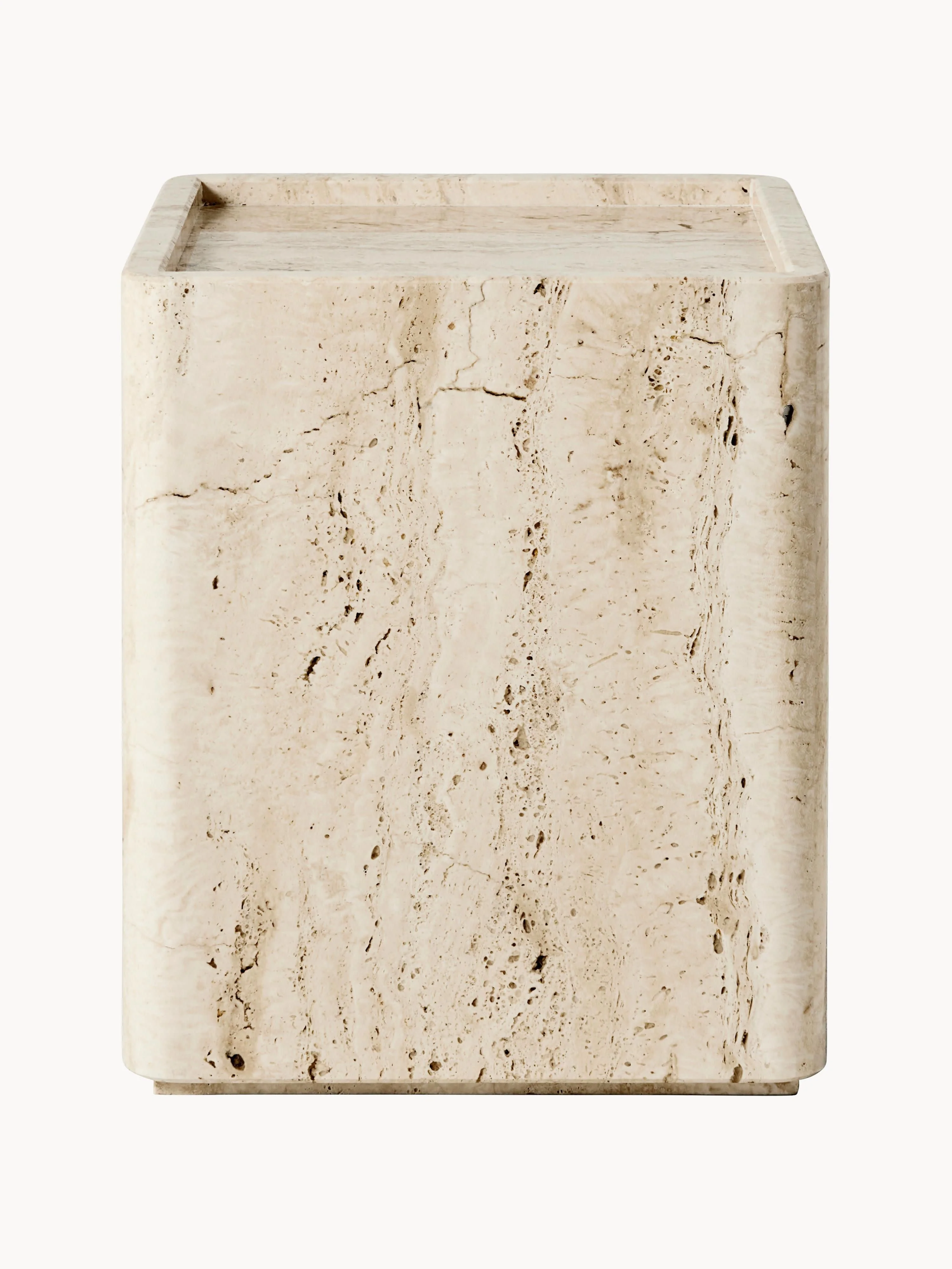 Travertin bijzettafel Pietra