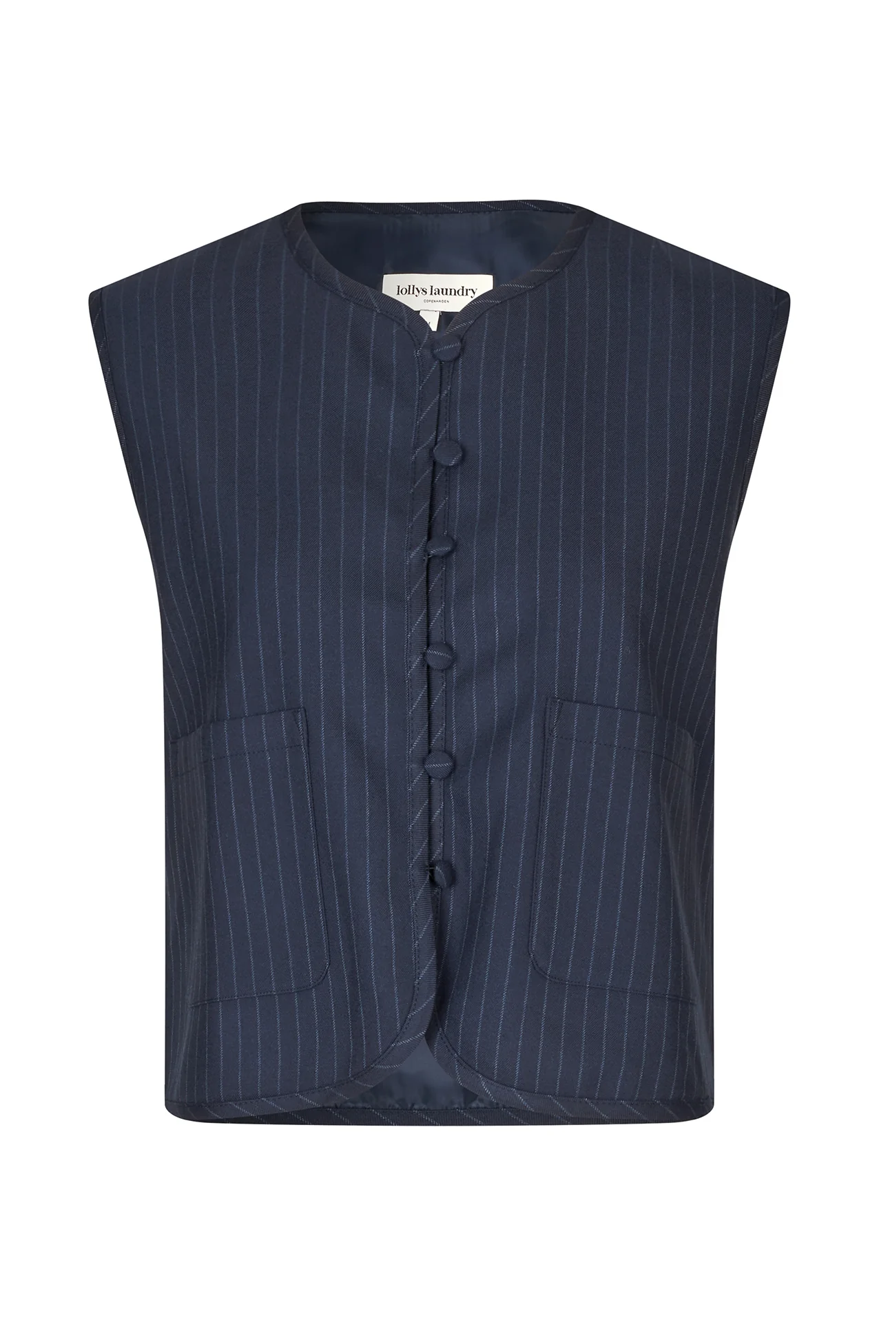 Lollys Laundry  Abbey vest - mørkeblå