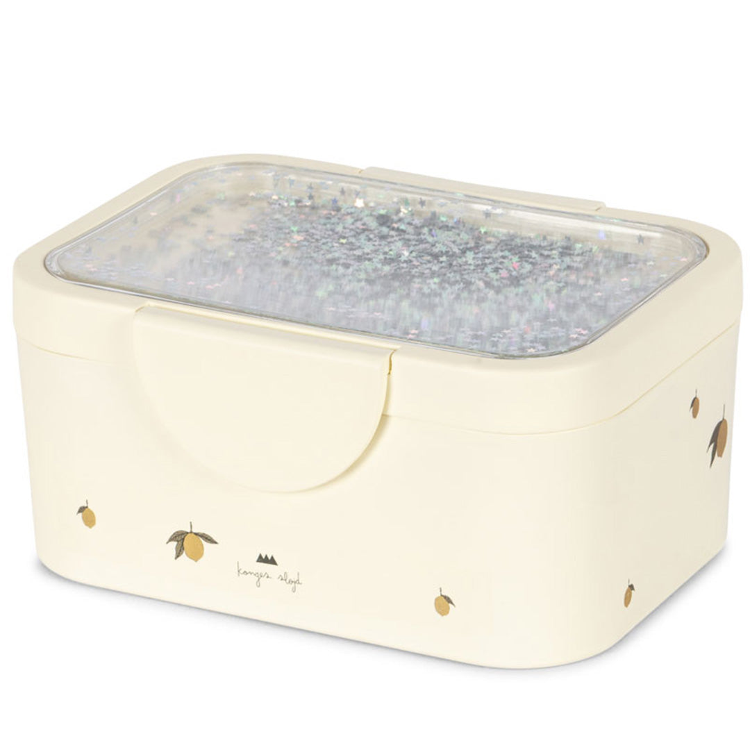 konges sløjd broodtrommel glitter - lemon
