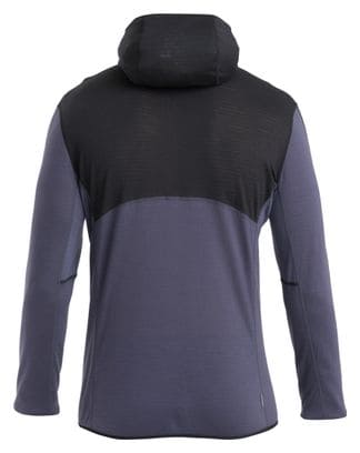 Polaire Icebreaker Mérinos 200 Realfleece Descender Noir/Gris
