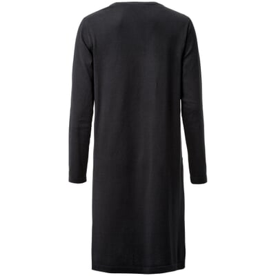 Damen-Langstrickjacke, Schwarz
