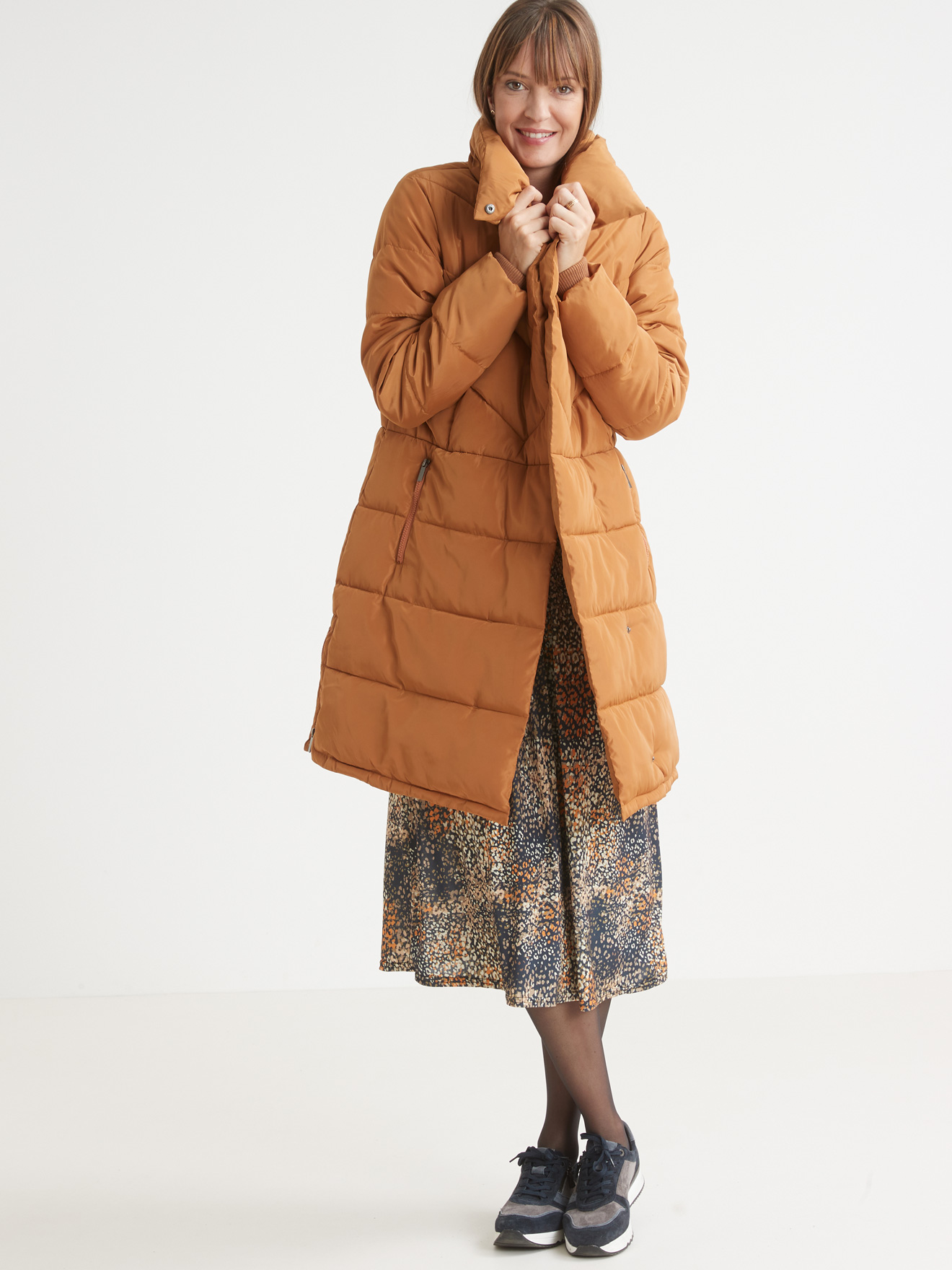 Robe longue en maille fluide