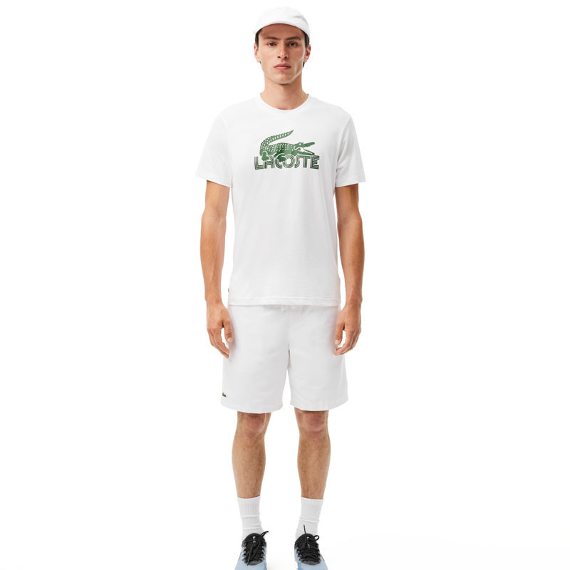 Tee-shirt Lacoste coton blanc Crocodile Ultra Dry