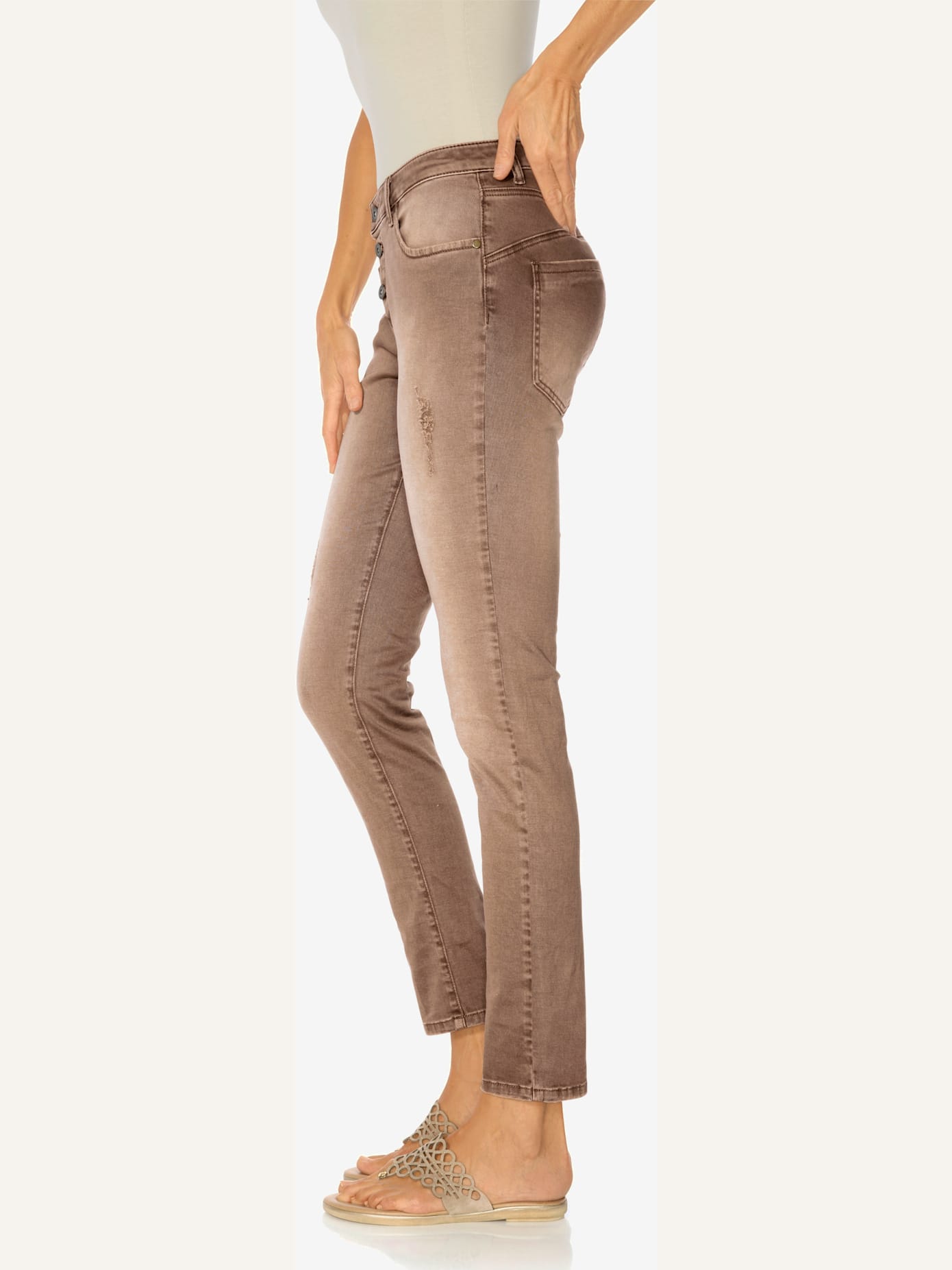 Pantalon boyfriend coupe droite