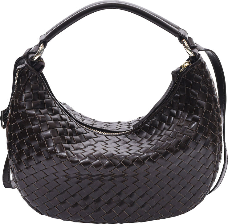 ADAX Salerno shoulder bag Marlin Mørkebrun