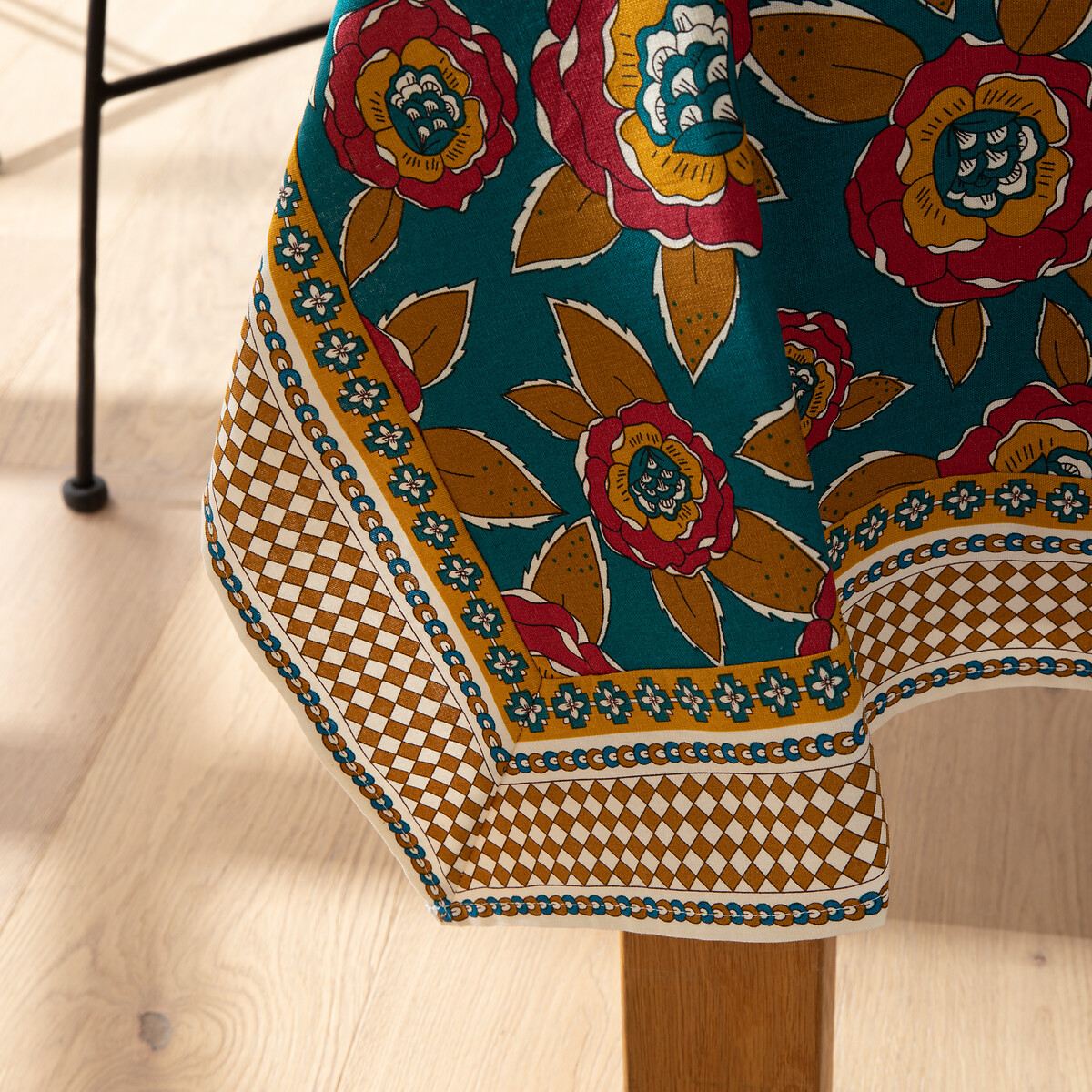 JAMINI x LA REDOUTE INTERIEURS<br>Toalha de mesa de algodão/linho, Chandi