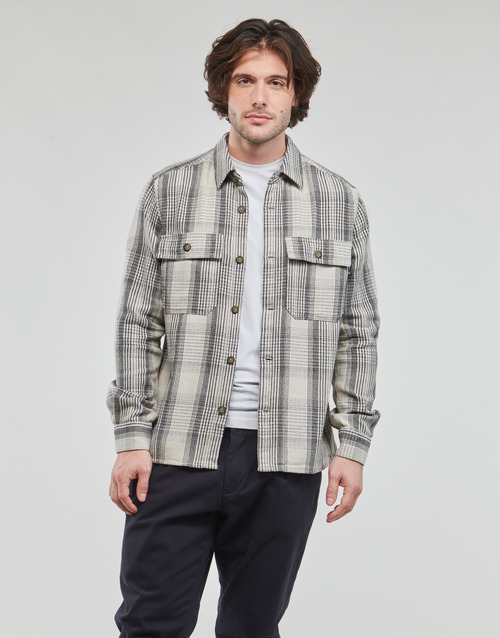 Only & Sons- ONSSCOTT LS CHECK FLANNEL OVERSHIRT 4162 Negro