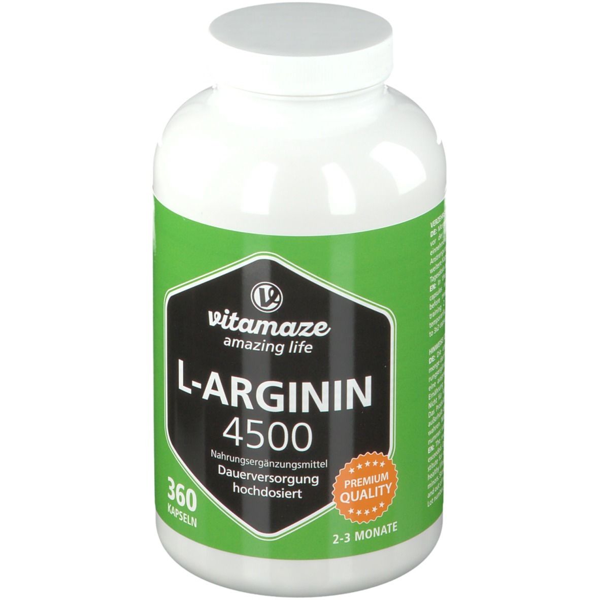 L-ARGININ HOCHDOSIERT 4.500 mg