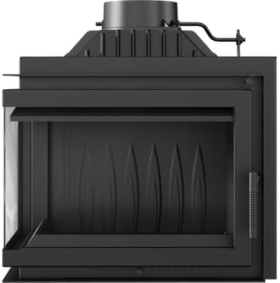 Eckkamineinsatz Gusseisen KRATKI Simple 8 kW Ø 200 Links Kaminset