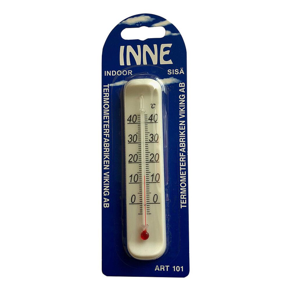 INNENDØRSTERMOMETER TERMOMETERFABRIKEN -5 TIL +45 GRADER