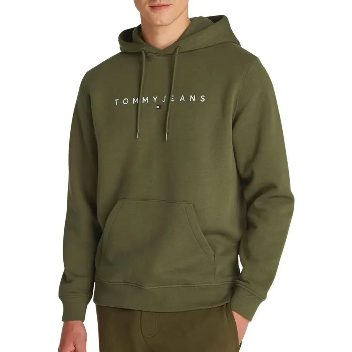 Tommy Hilfiger Regular Linear Logo Hoodie Heren