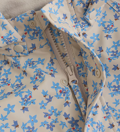CeLaVi Regenanzug - PU - Blue Bell m. Print