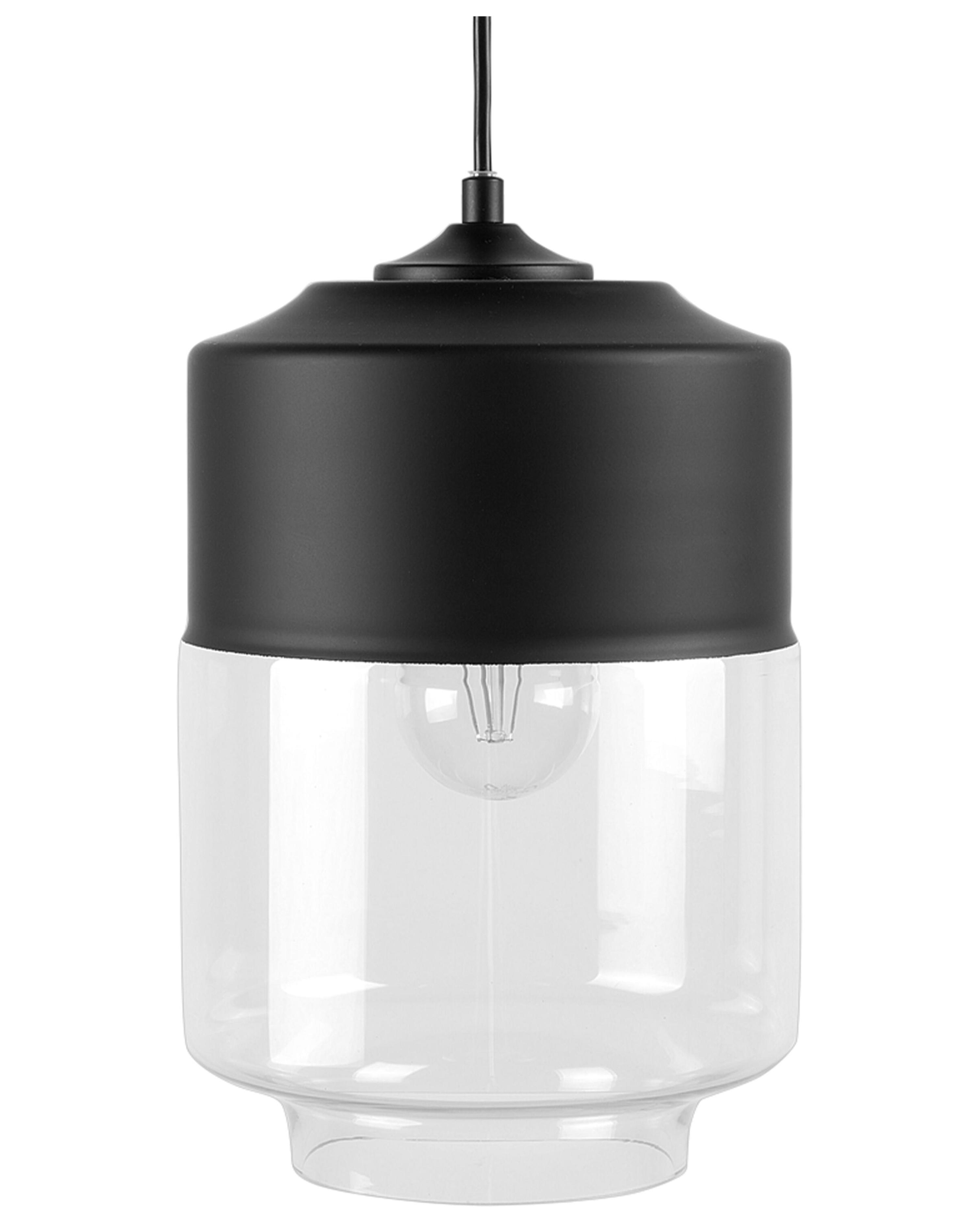 Hanglamp JURUA Glas Zwart