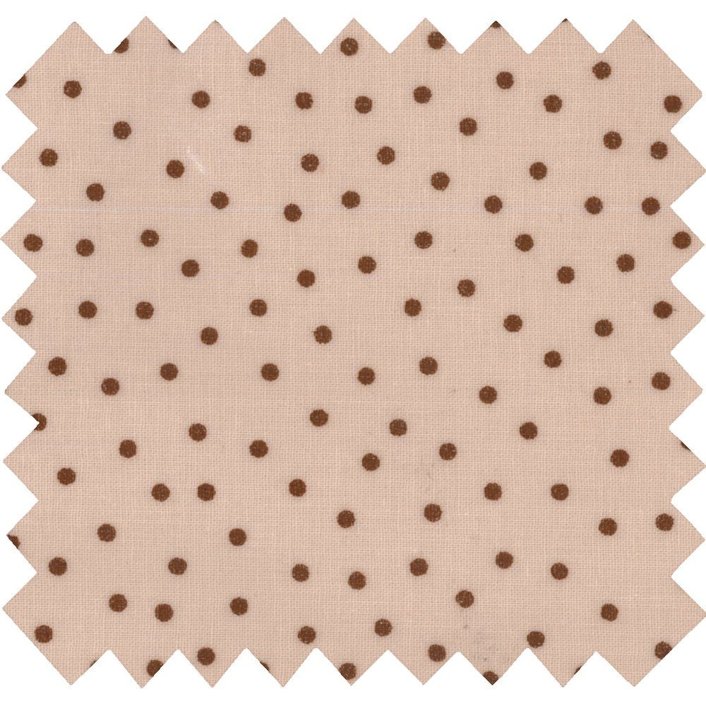 Tissu Enduit Au Mètre Pois Cuivré Rose