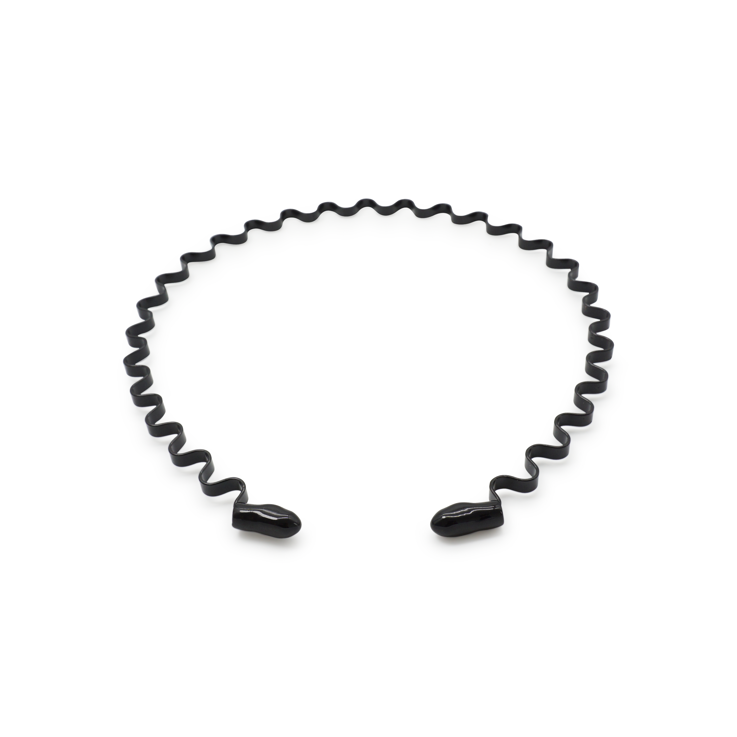 (Ø13cm) Metall Haarband Rutschfester Haarreif Haarschmuck - Kleine Wellen