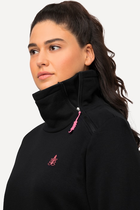Sweatshirt, Stehkragen, Zipper, Mandala, Langarm