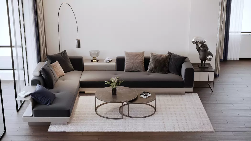 Webteppich Verona Sand 240 x 305 cm