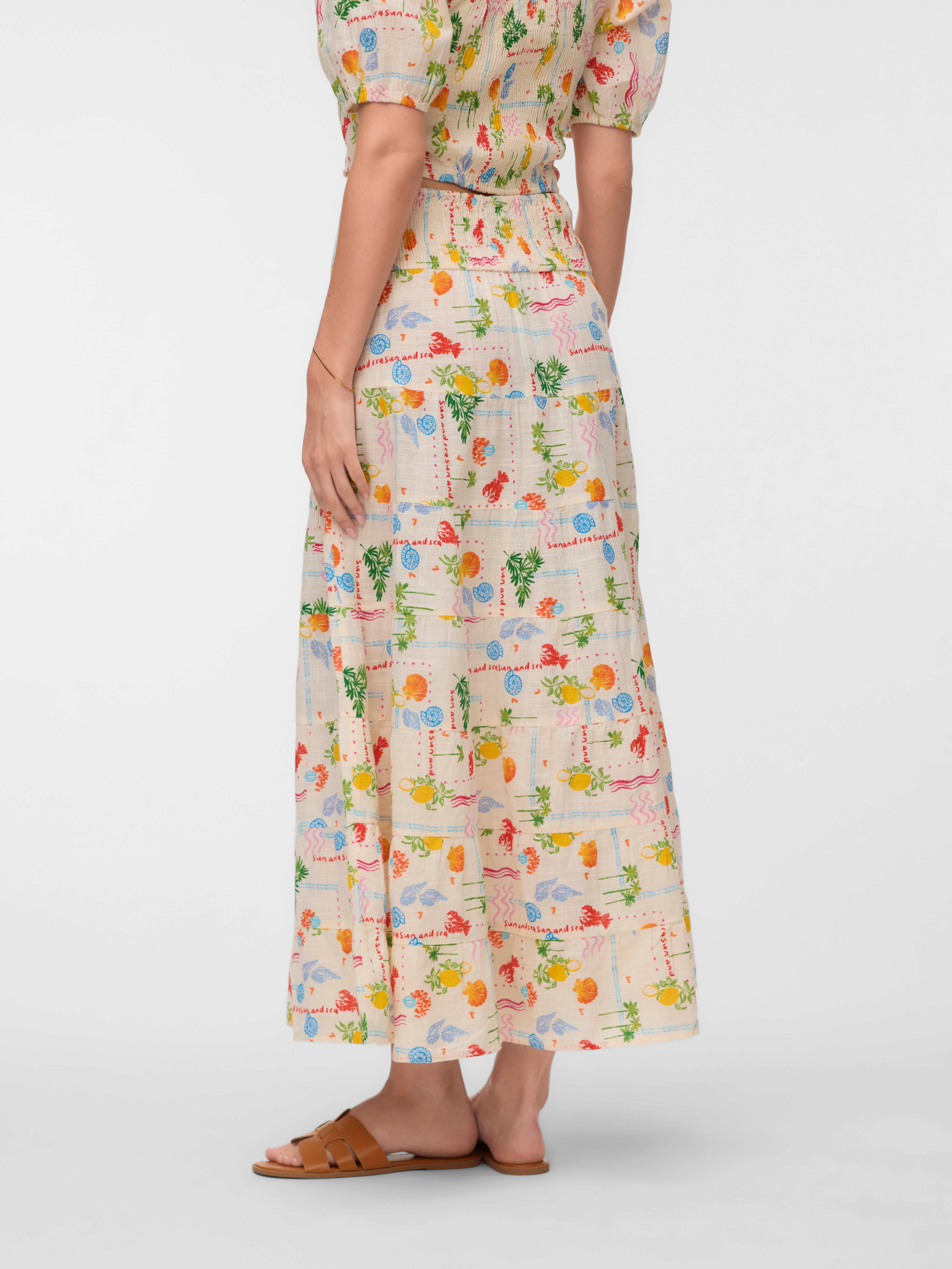 VMELENA High waist Lange rok