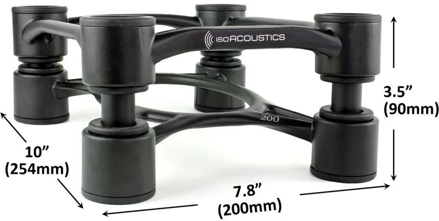 IsoAcoustics Aperta 200 Noir (la paire) Absorbeurs acoustiques