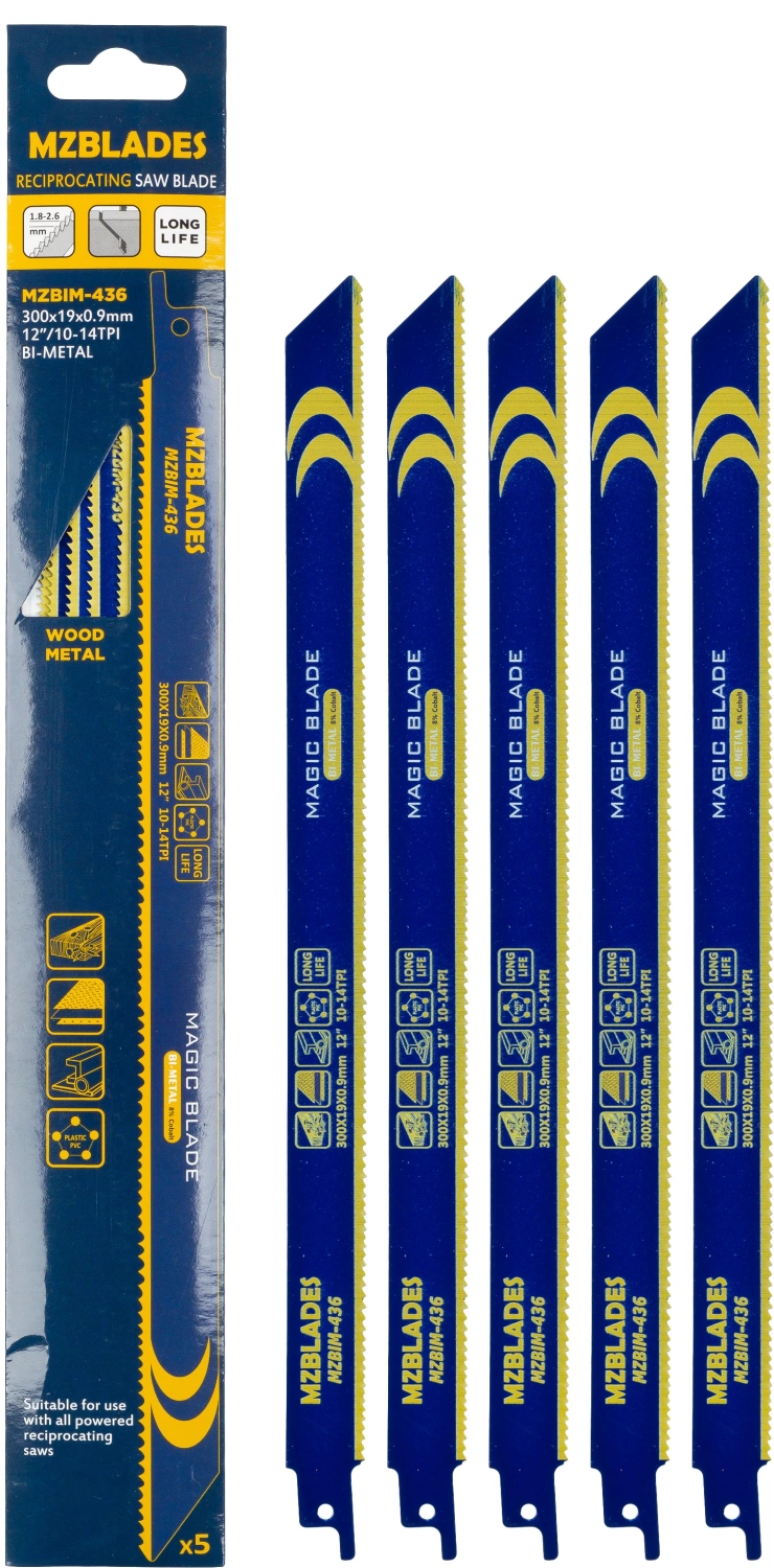Multizaag MZBIM-436 Reciprozaagblad Bimetaal - 5 stuks