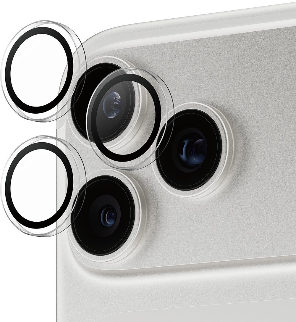 Hoops iPhone 17 Pro / 17 Pro Max Kameraschutz Objektiv Ring Protector Abdeckung (PG38406) - Transparent