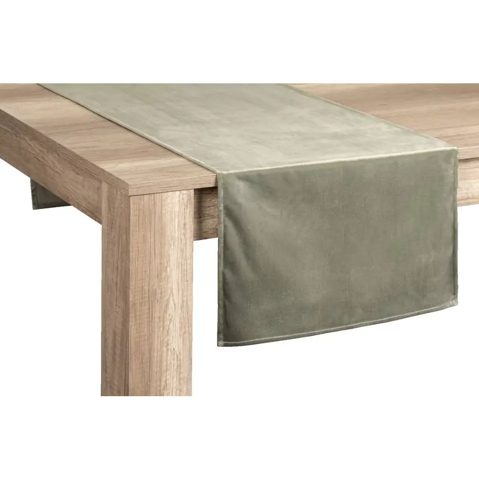 Tafelloper - groen - 50x150 cm - Set van 2