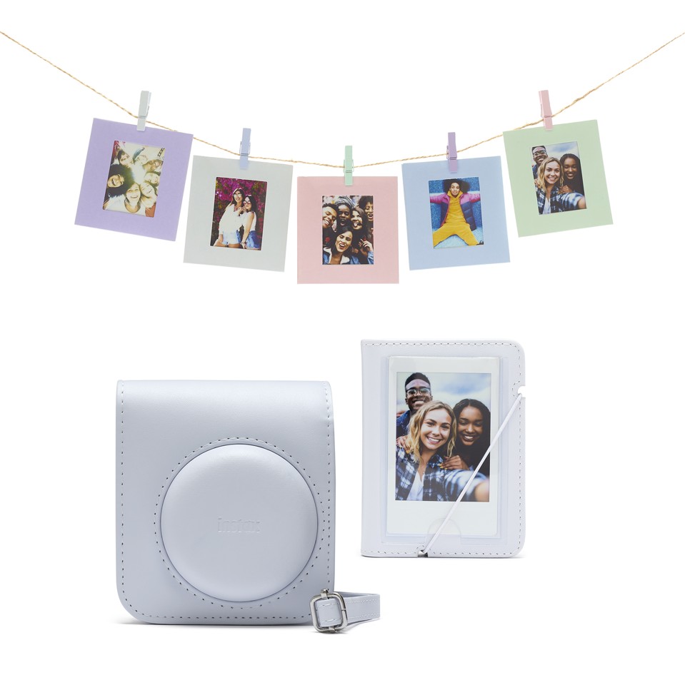 Fuji - Instax Mini 12 Instant Camera - Clay White