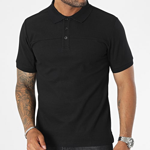 Polo Manches Courtes Noir