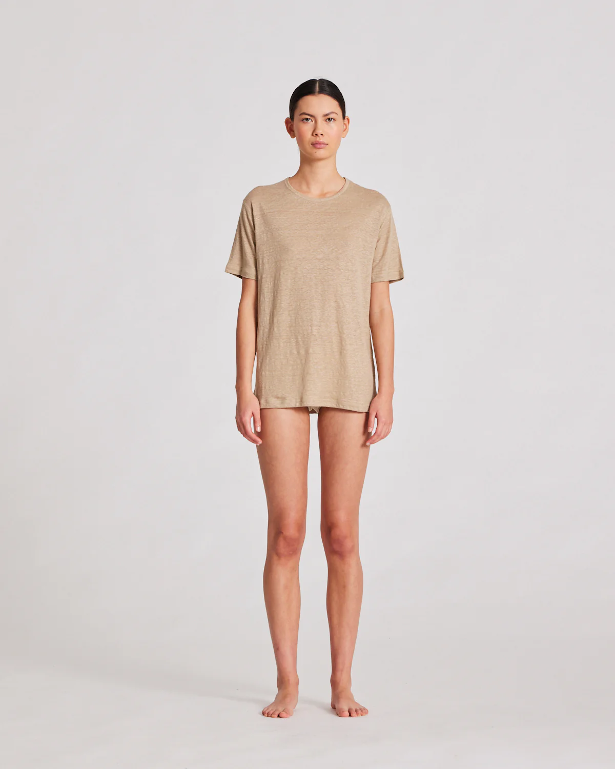 Gai+Lisva  Nynne S/S linen t-shirt - Moonstruck